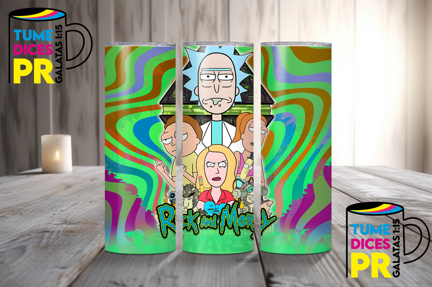RICK AND MORTY Skinny Tumbler