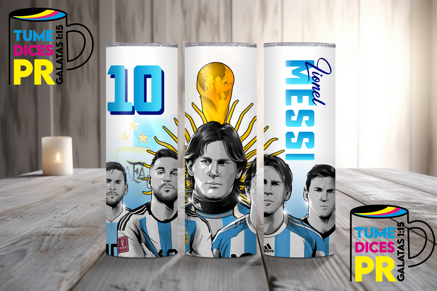 MESSI Skinny Tumbler