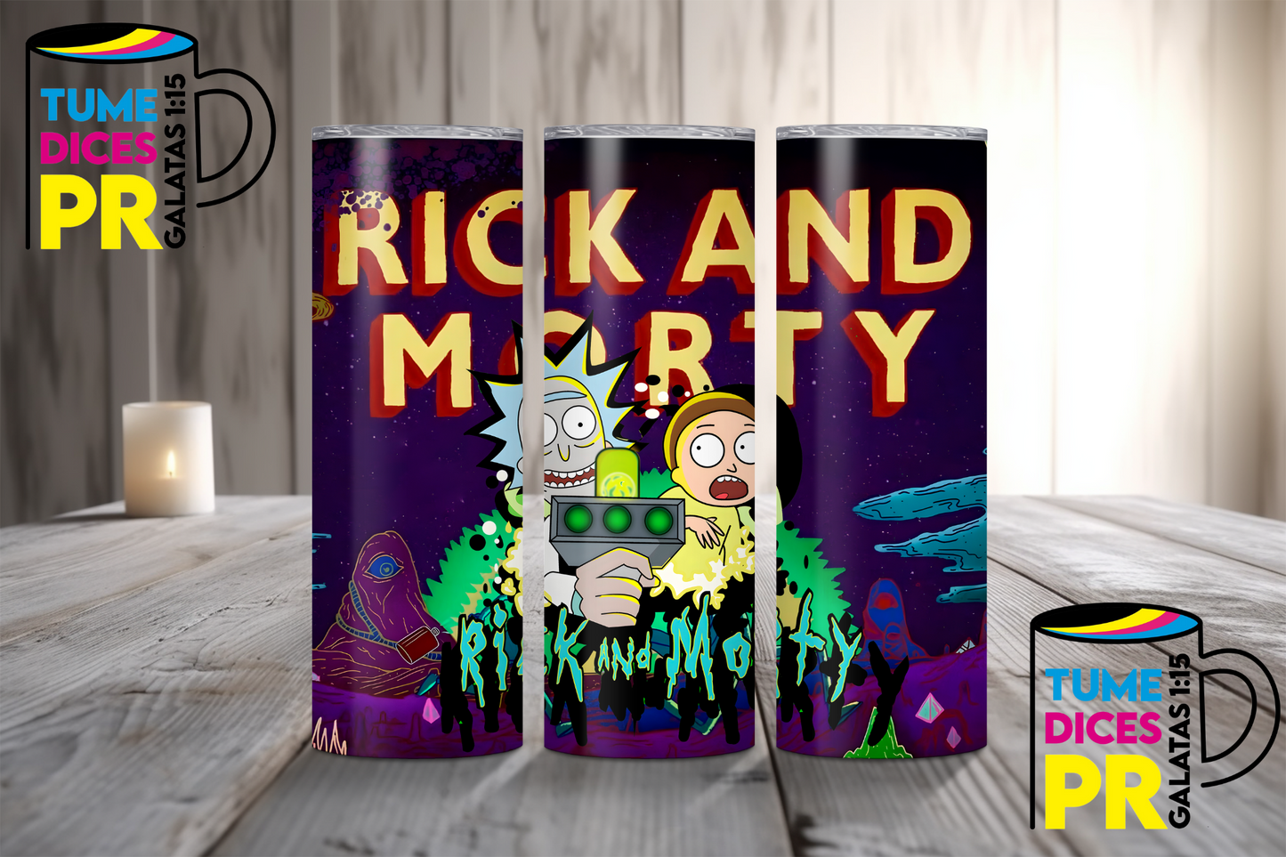 RICK AND MORTY Skinny Tumbler