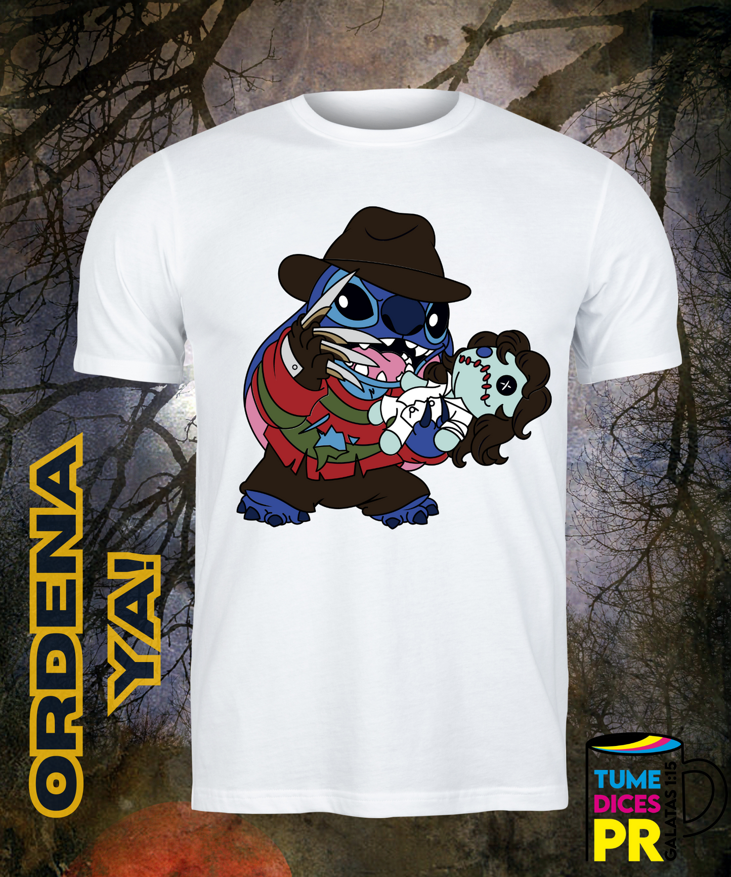 Camiseta Halloween STITCH