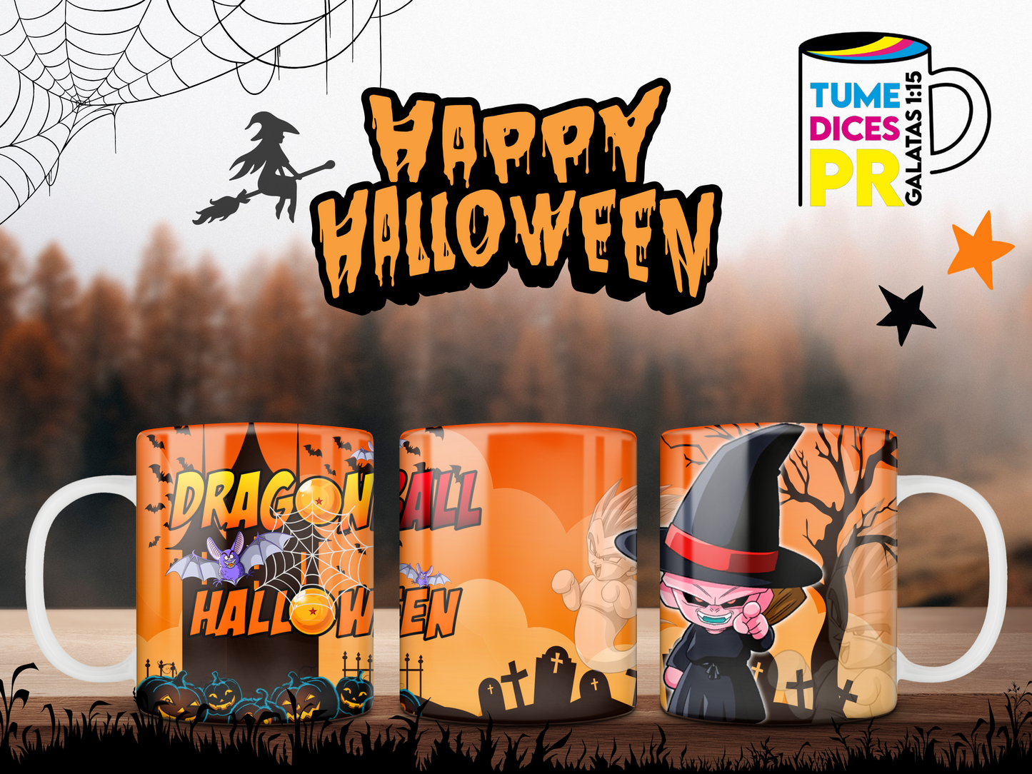 Taza Halloween Dragonball