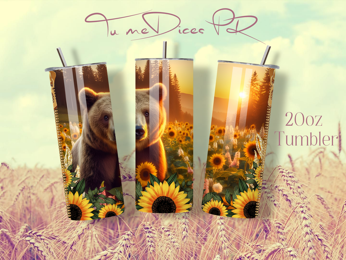 Animales Random Skinny Tumbler