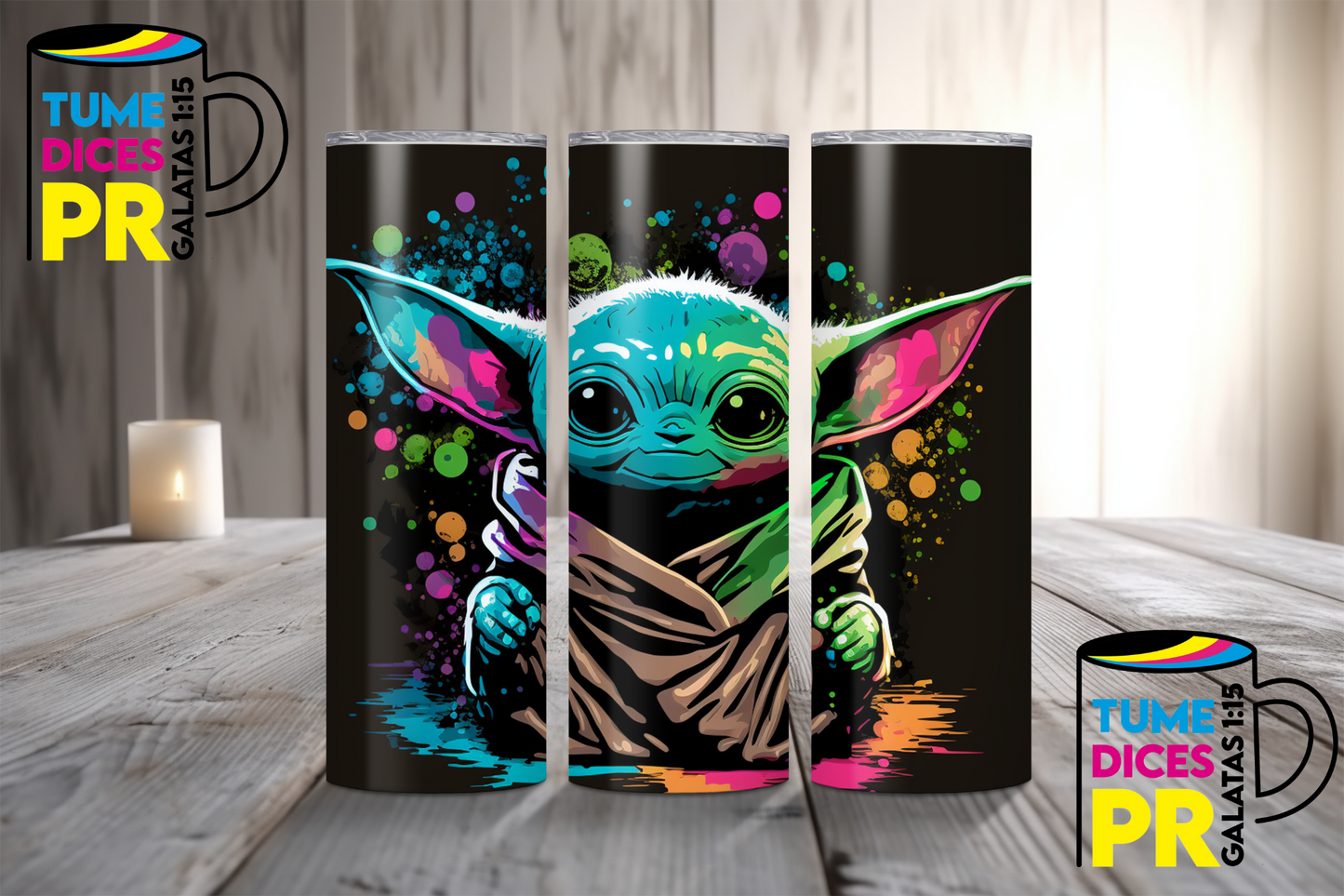Yoda/Baby Yoda Skinny Tumbler