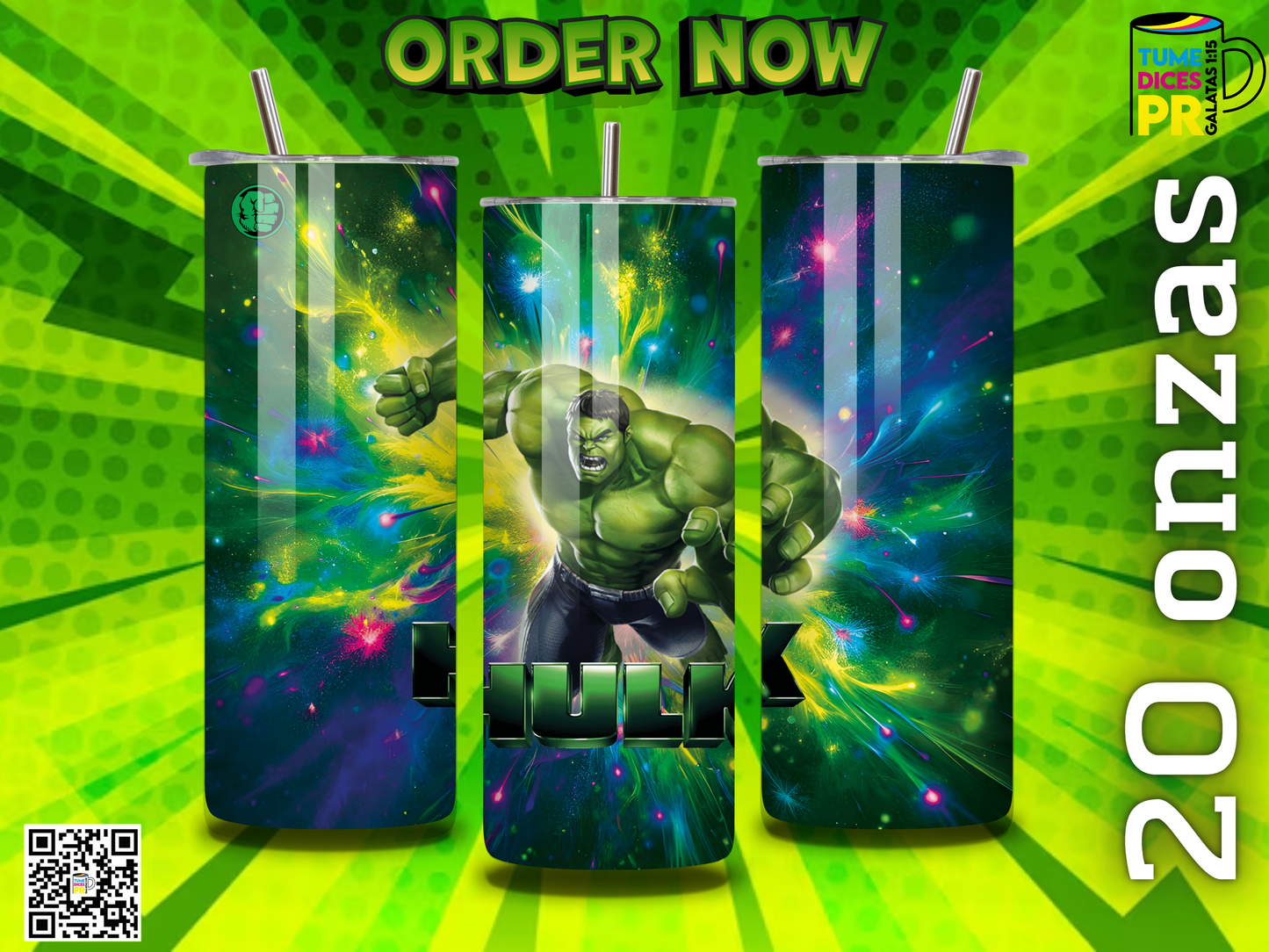 HULK Skinny Tumbler