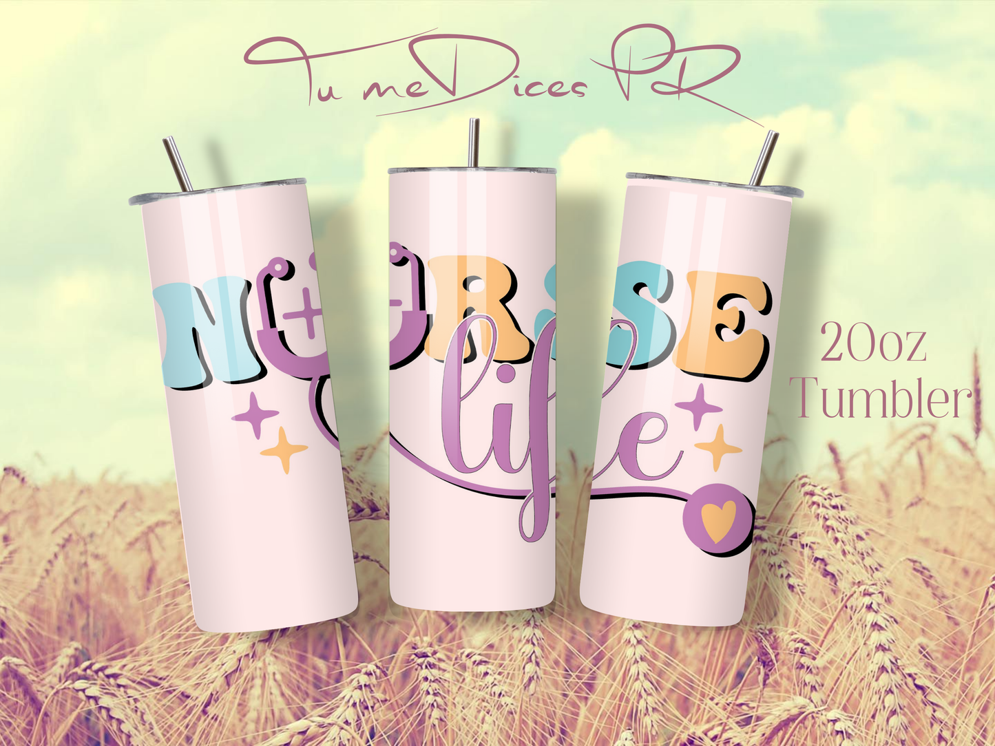 ENFERMER@S Skinny Tumbler