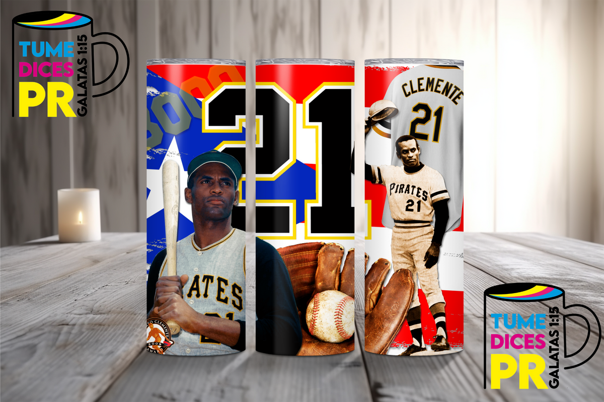 Tumbler Baseball 1 Skinny 20 oz | Personalizable | Mantiene frío y calor