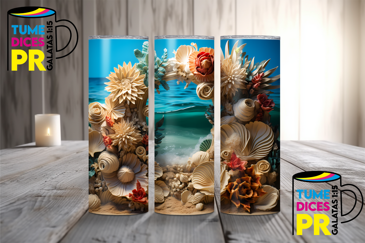 Tumbler Paisajes Skinny 20 oz | Personalizable | Mantiene frío y calor