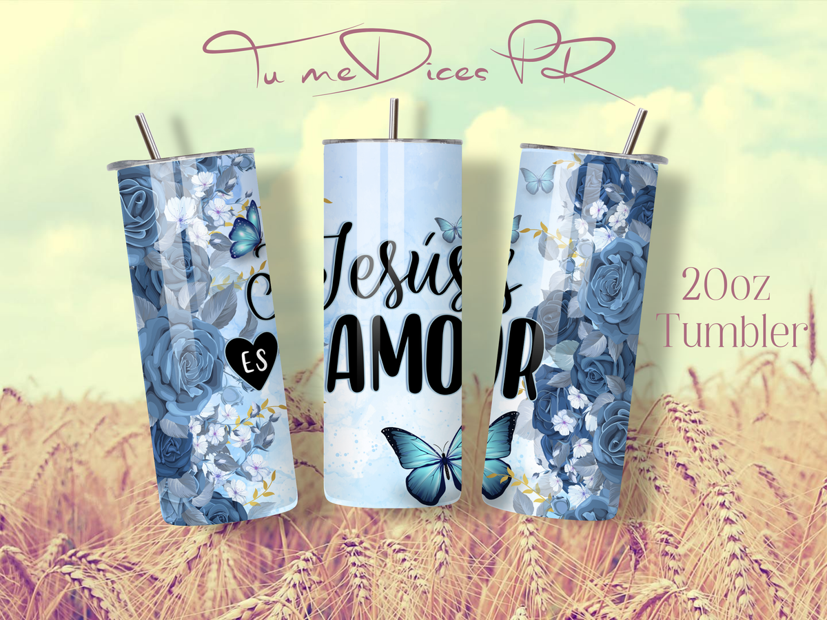 Tumbler Cristianos Skinny 20 oz | Personalizable | Mantiene frío y calor