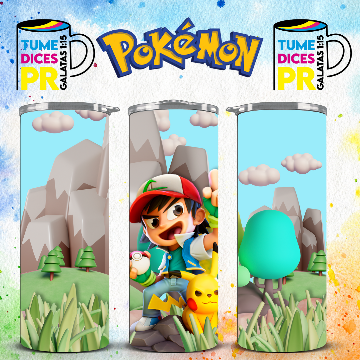 POKEMON Skinny Tumbler 2