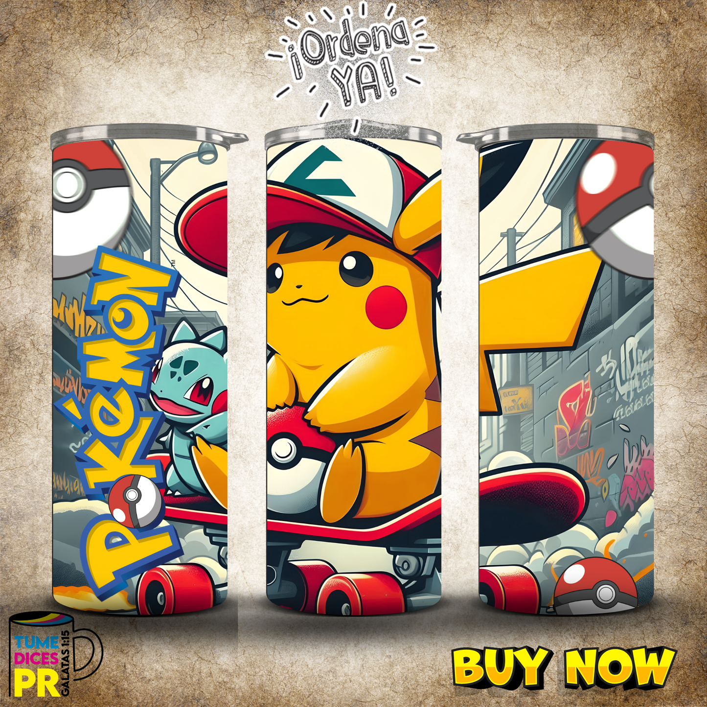 POKEMON Skinny Tumbler 2