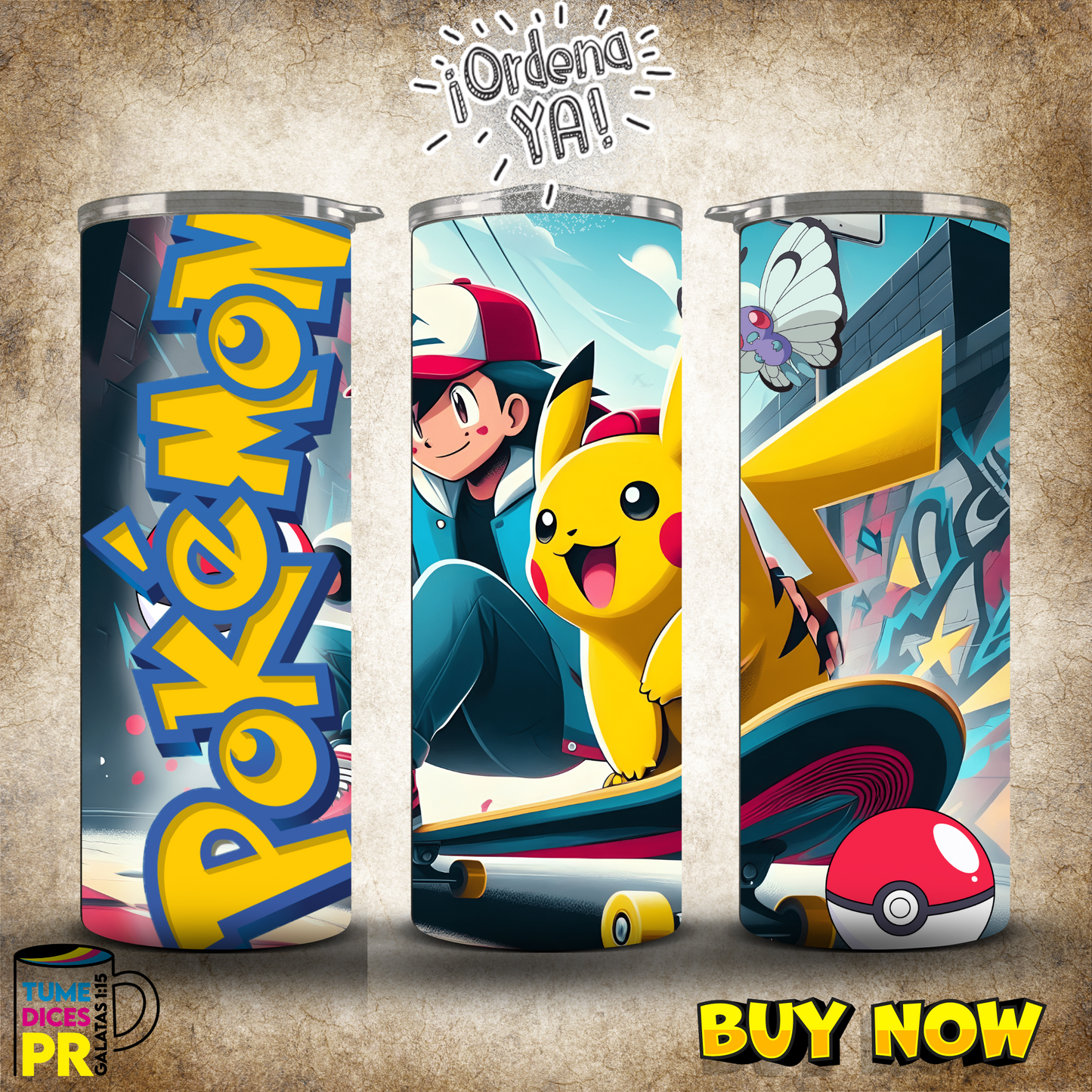 POKEMON Skinny Tumbler 2