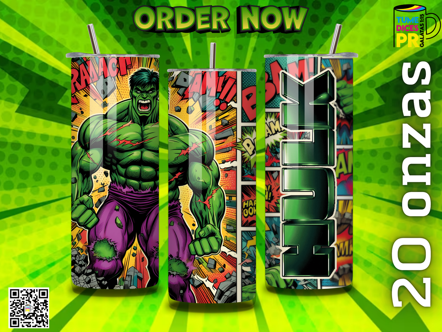 HULK Skinny Tumbler