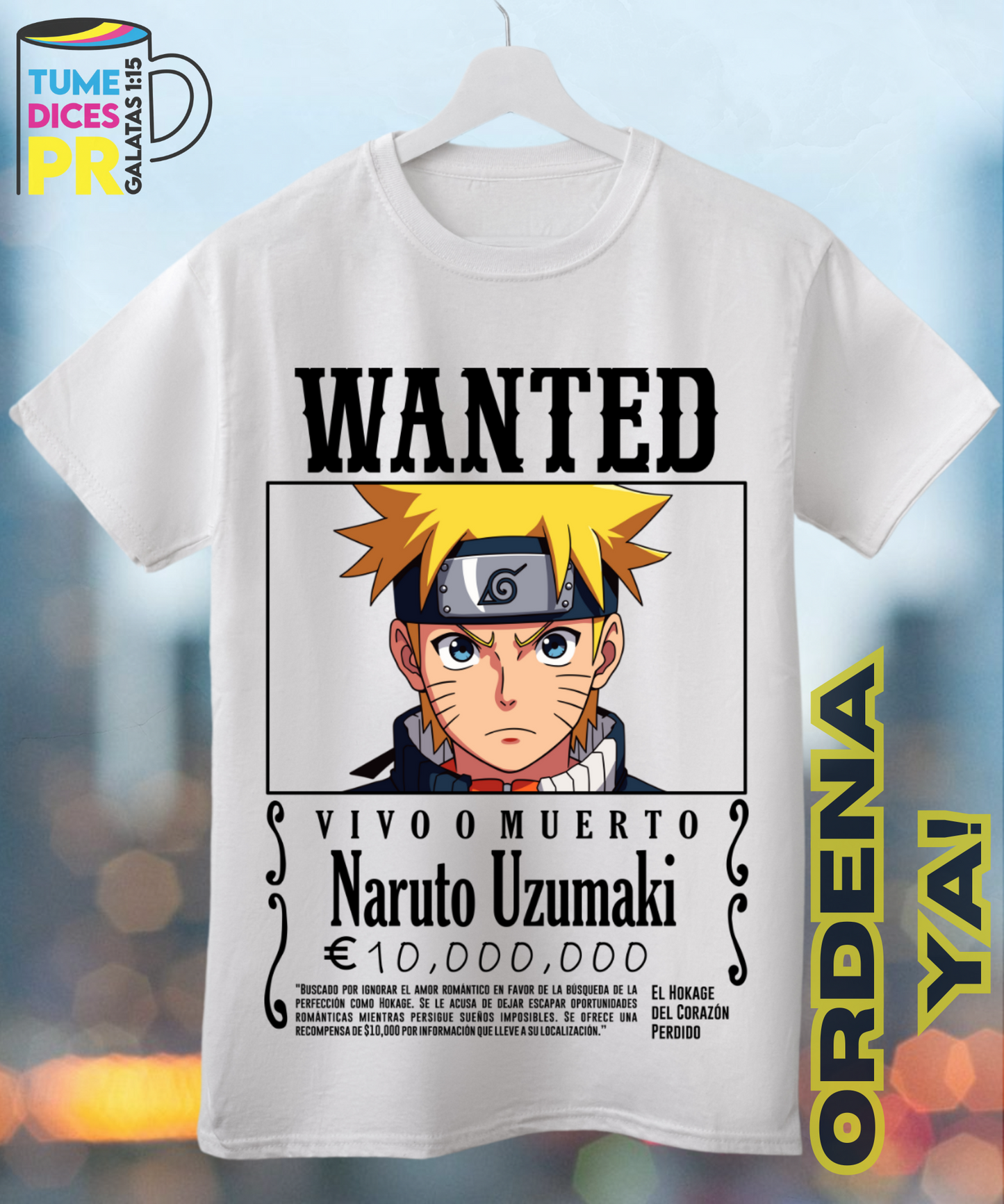 Camiseta WANTED ANIME