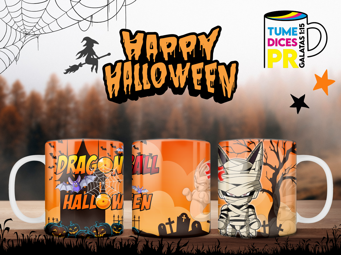 Taza Halloween Dragonball