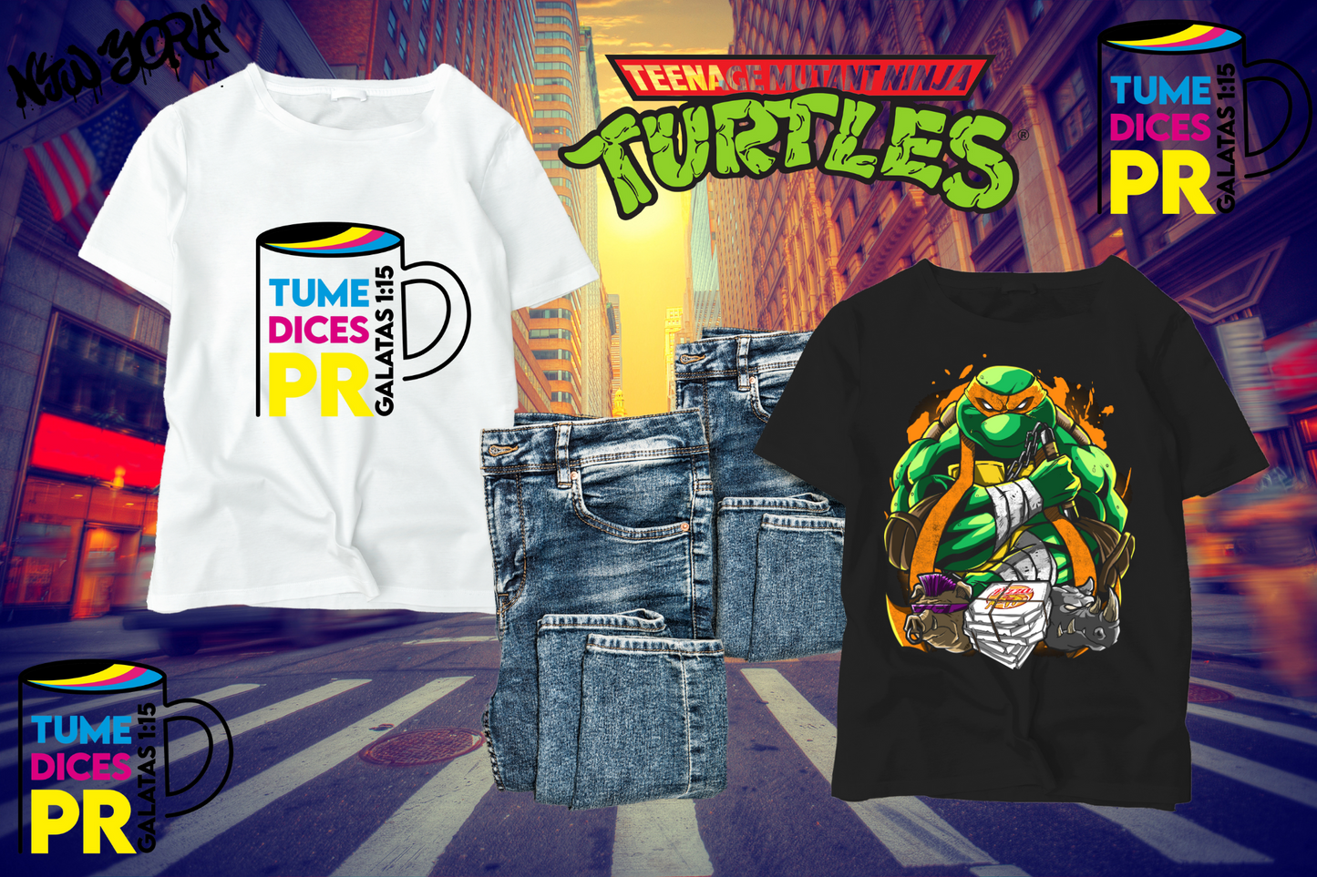 Camiseta NINJA TURTLES