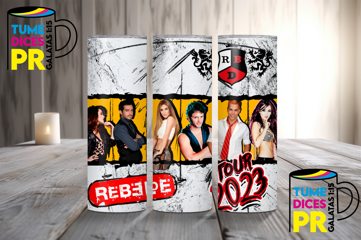 REBELDE Skinny Tumbler
