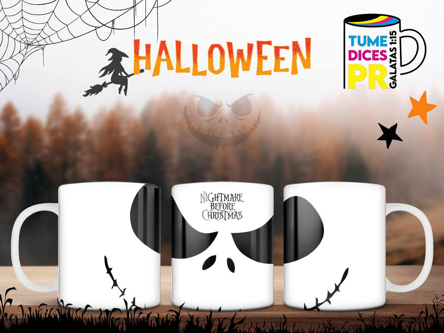 Taza Halloween Nightmare Before Christmas