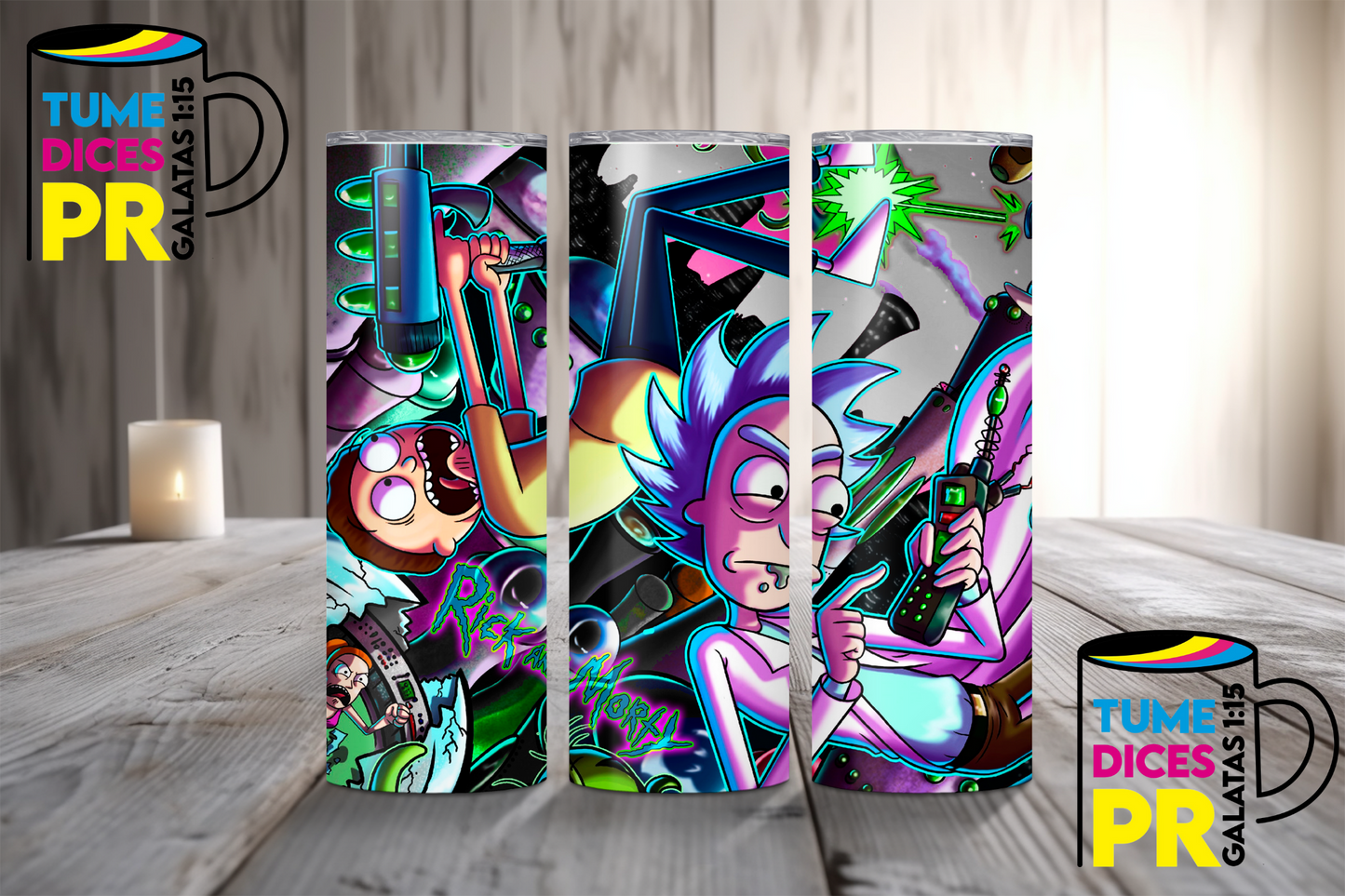 RICK AND MORTY Skinny Tumbler