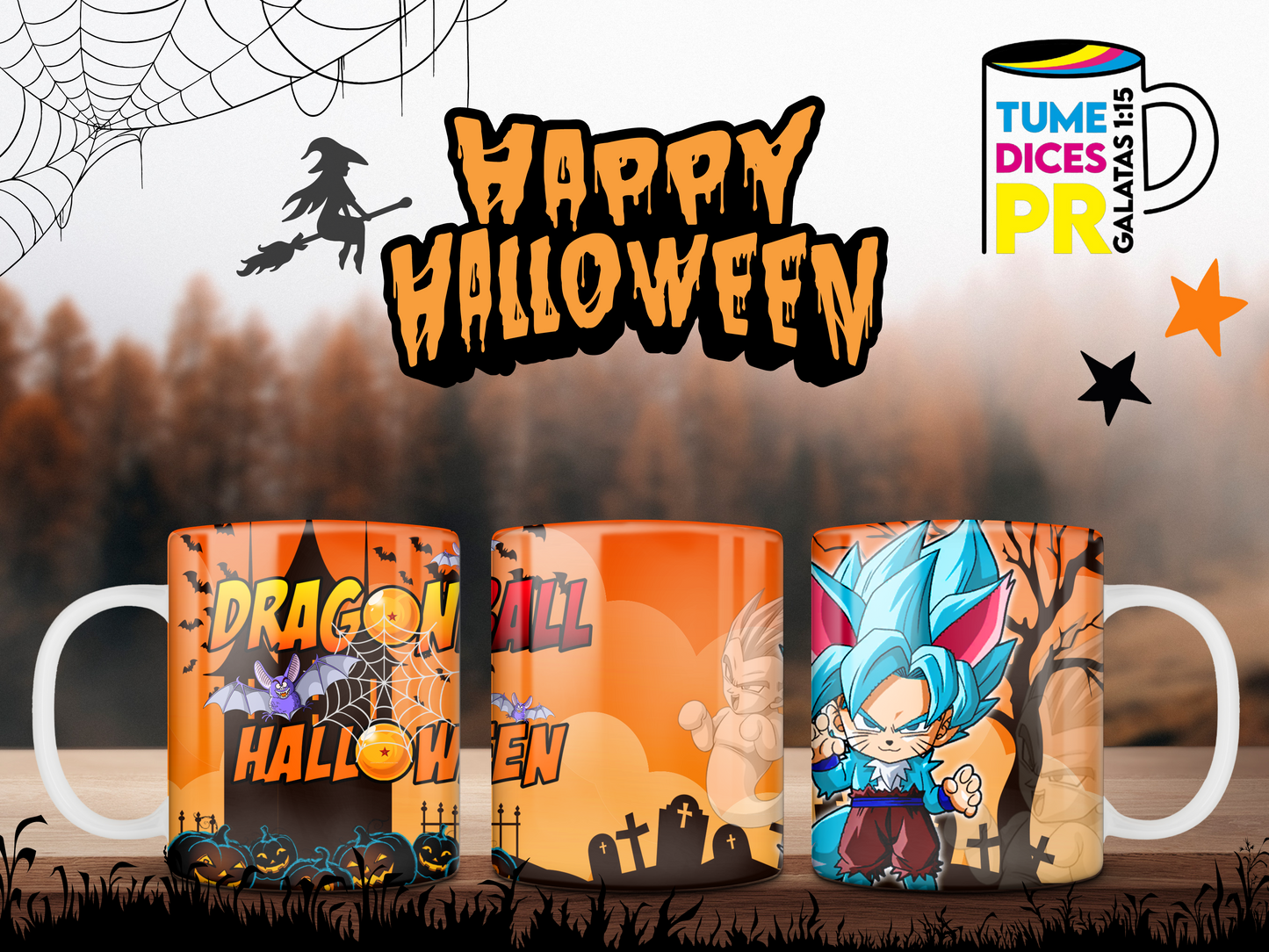 Taza Halloween Dragonball