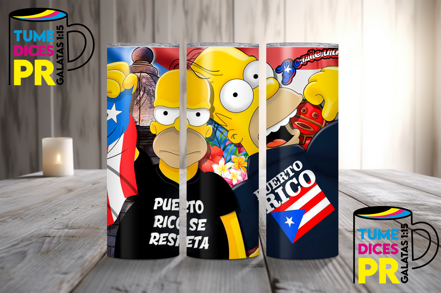 PUERTO RICO 3 Skinny Tumbler