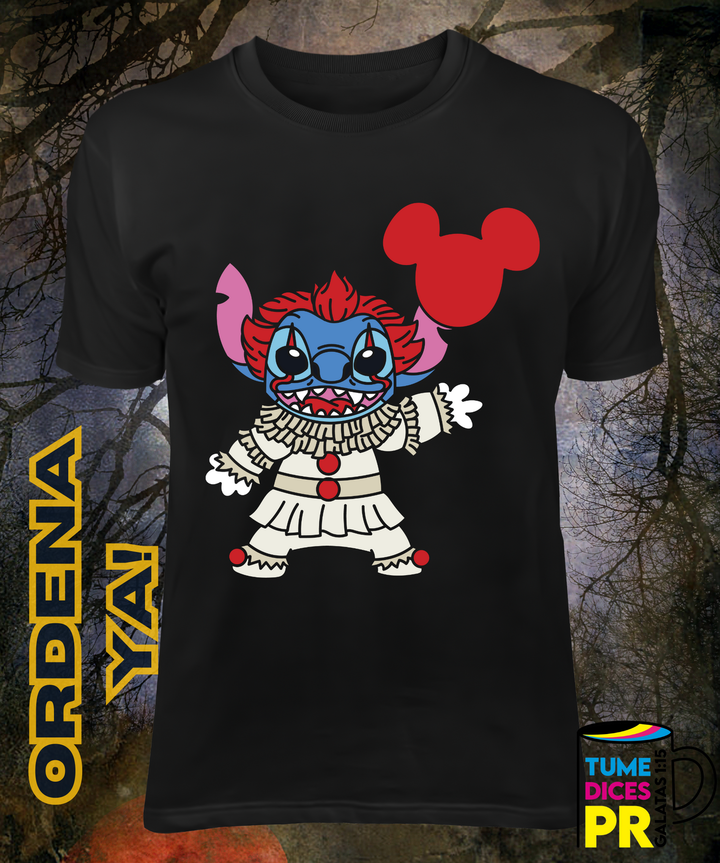 Camiseta Halloween STITCH