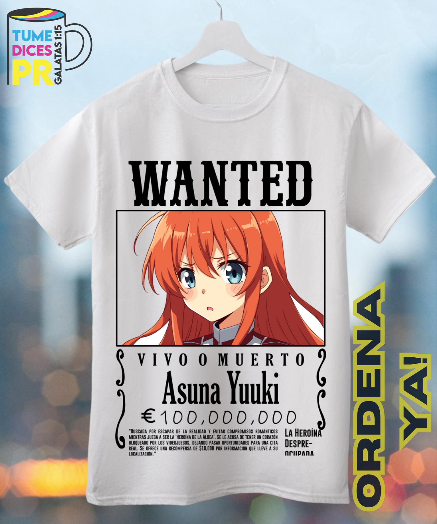 Camiseta WANTED ANIME