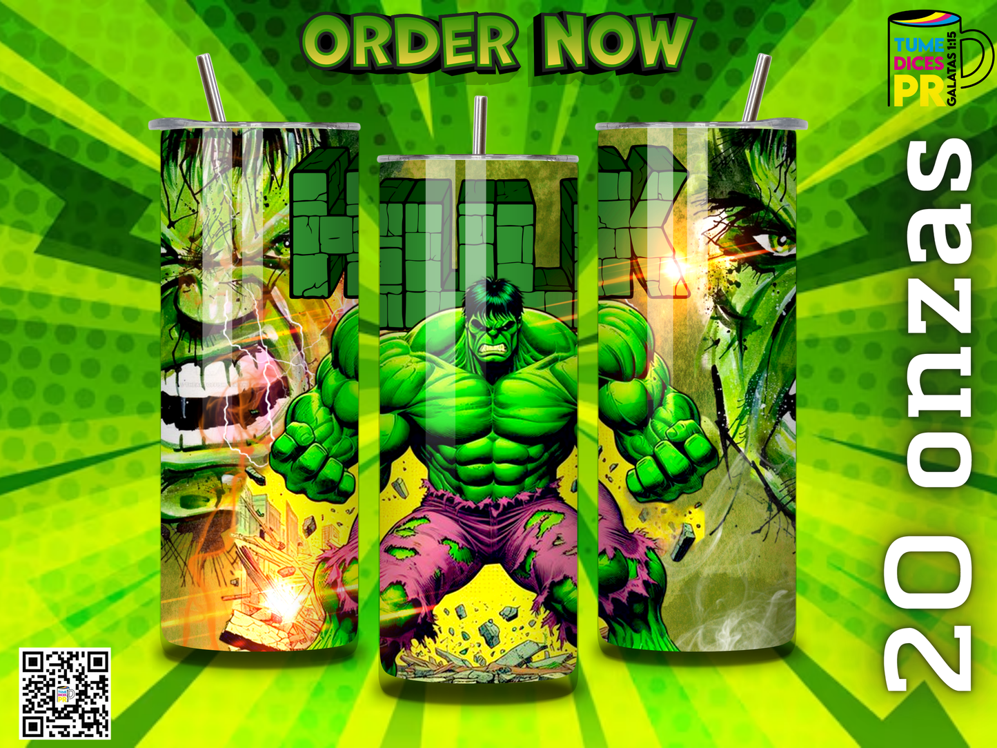 HULK Skinny Tumbler