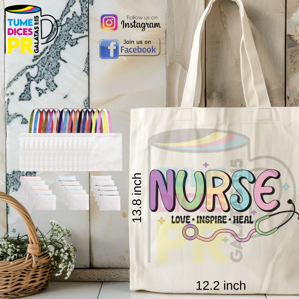 Tote Bags NURSE
