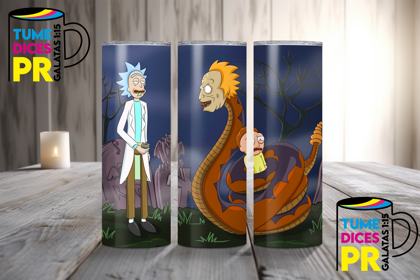 RICK AND MORTY Skinny Tumbler