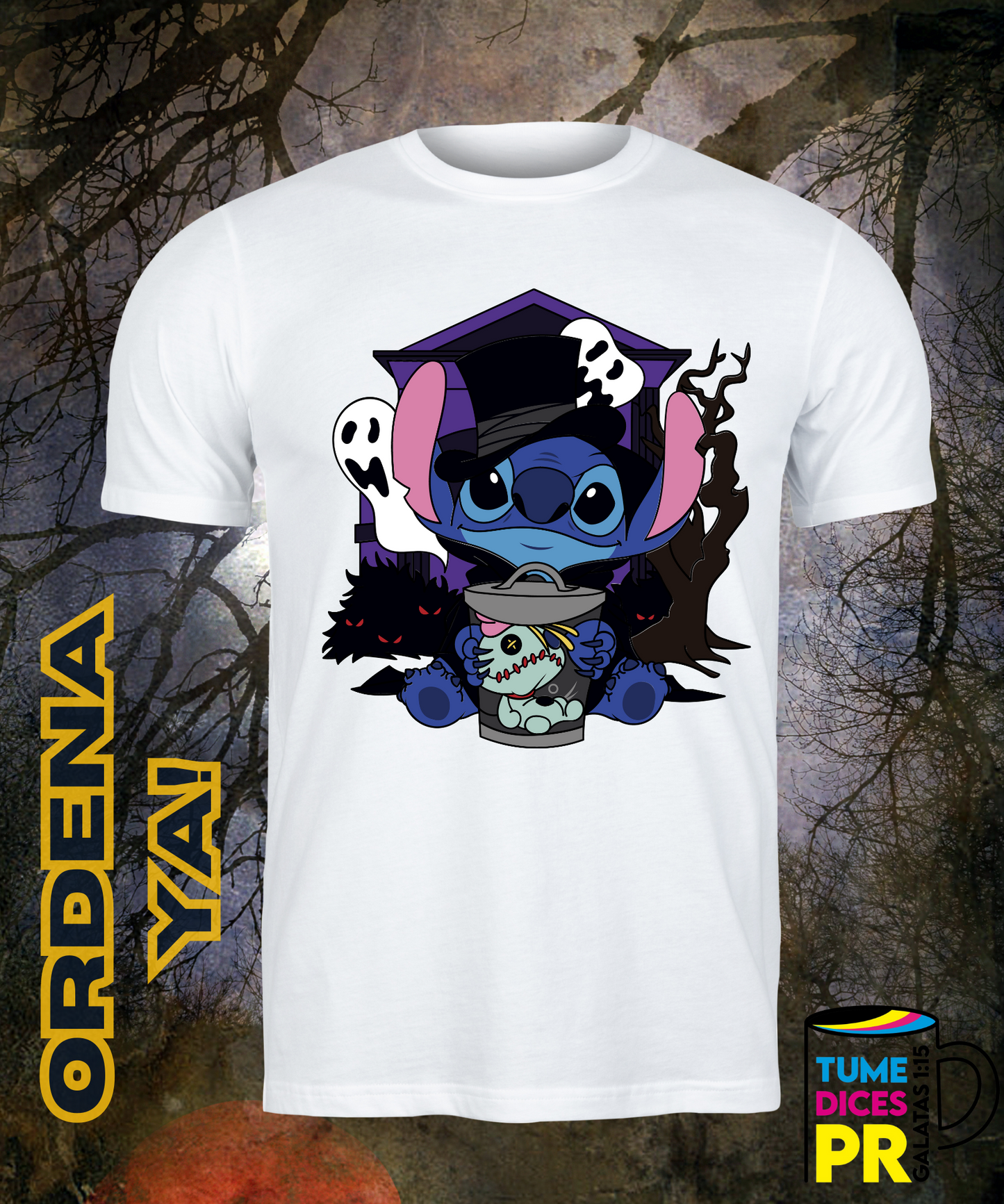 Camiseta Halloween STITCH