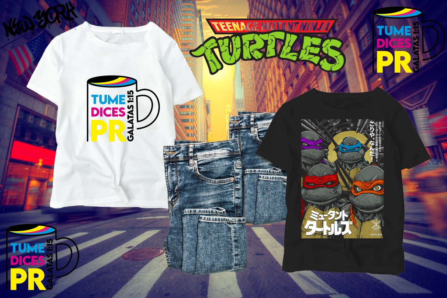 Camiseta NINJA TURTLES