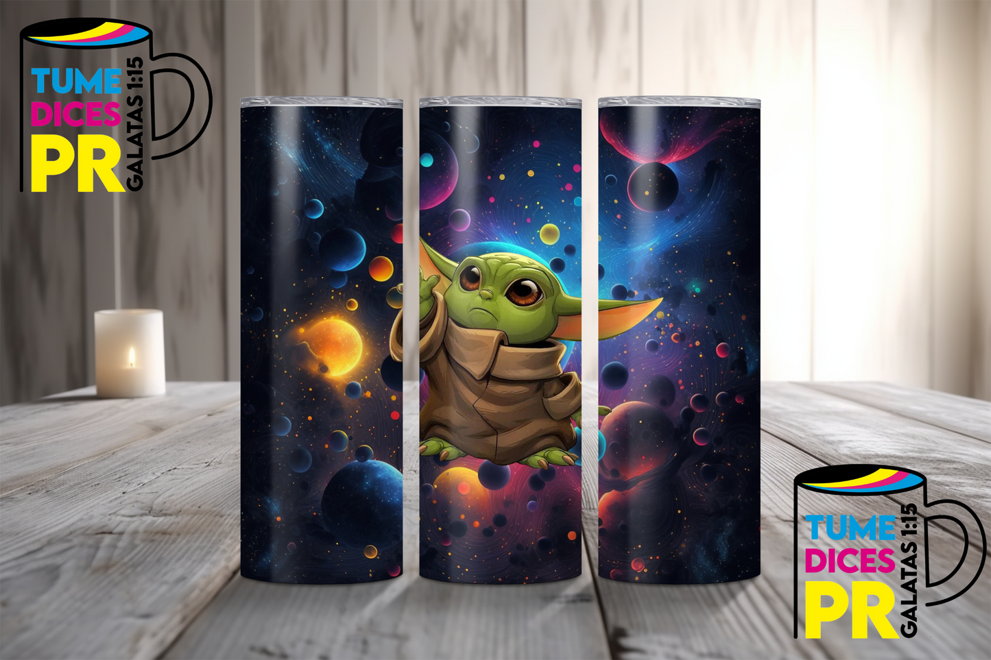 Yoda/Baby Yoda Skinny Tumbler
