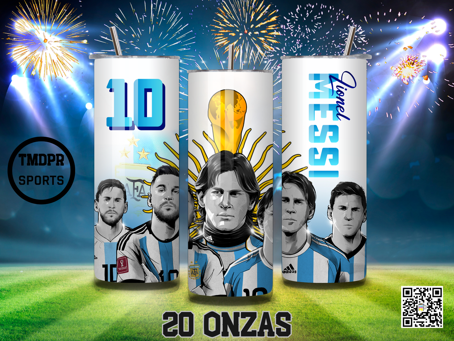 MESSI Skinny Tumbler