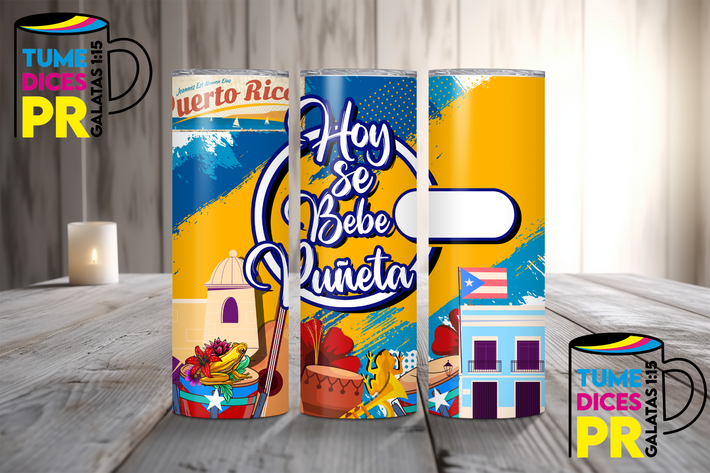 PUERTO RICO 3 Skinny Tumbler