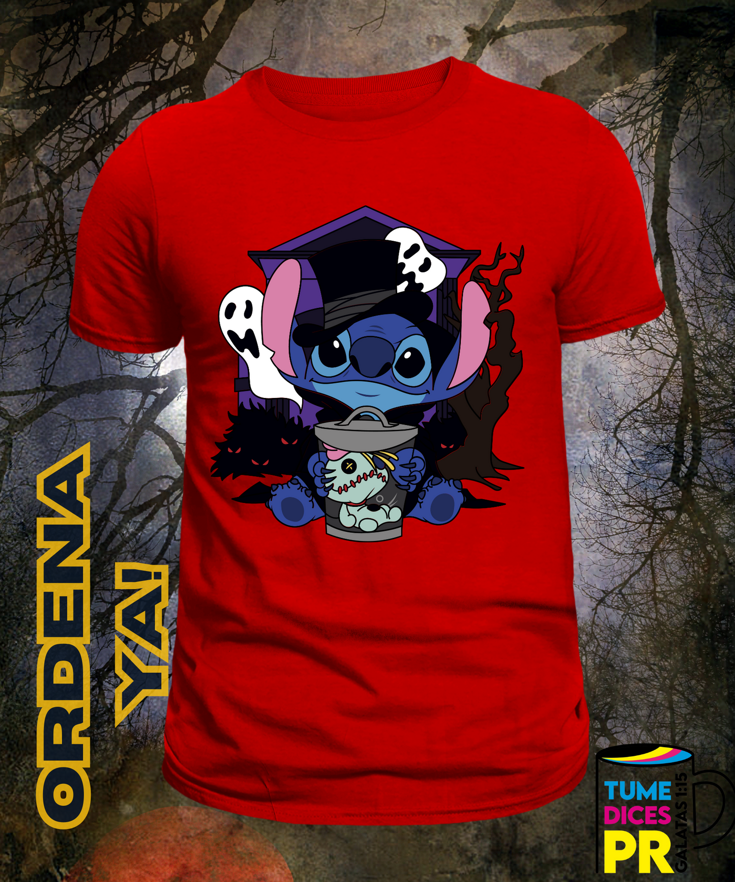 Camiseta Halloween STITCH