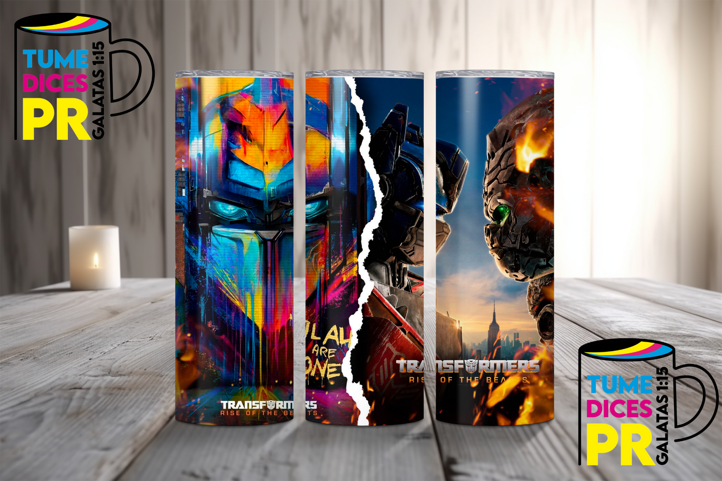 TRANSFORMERS Skinny Tumbler