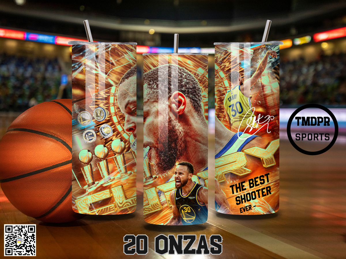 Tumbler de Baloncesto 2 Skinny 20 oz | Personalizable | Mantiene frío y calor