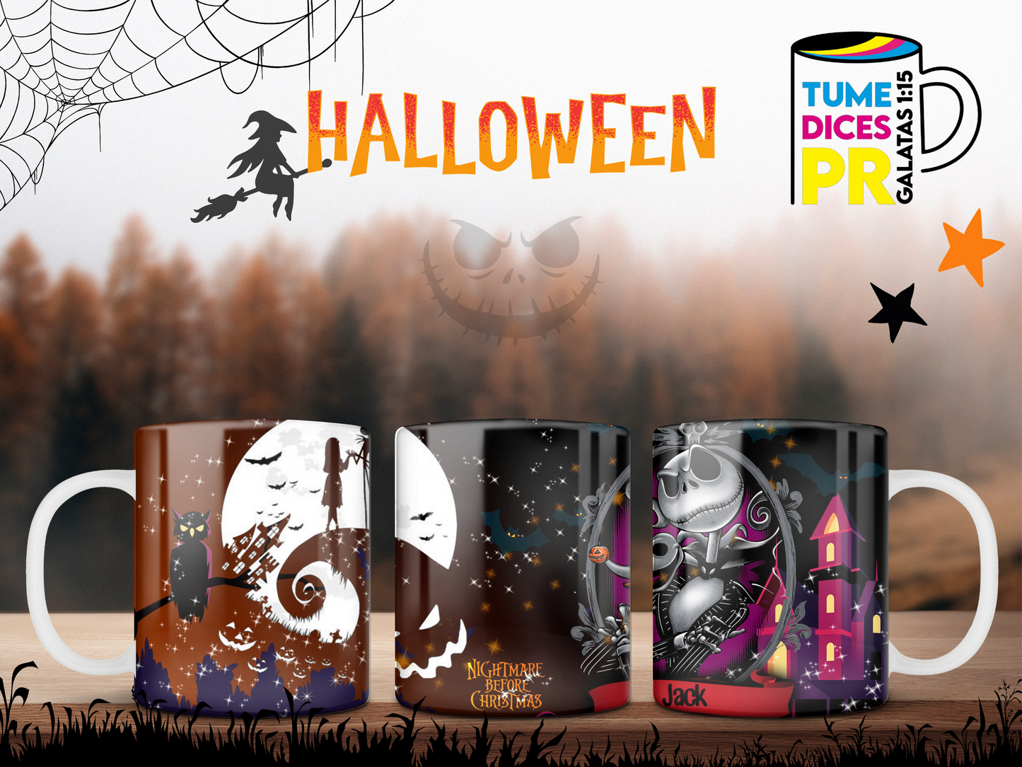 Taza Halloween Nightmare Before Christmas