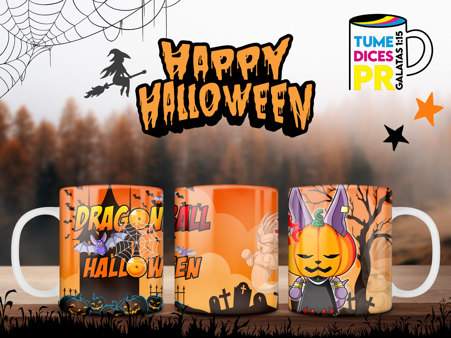 Taza Halloween Dragonball