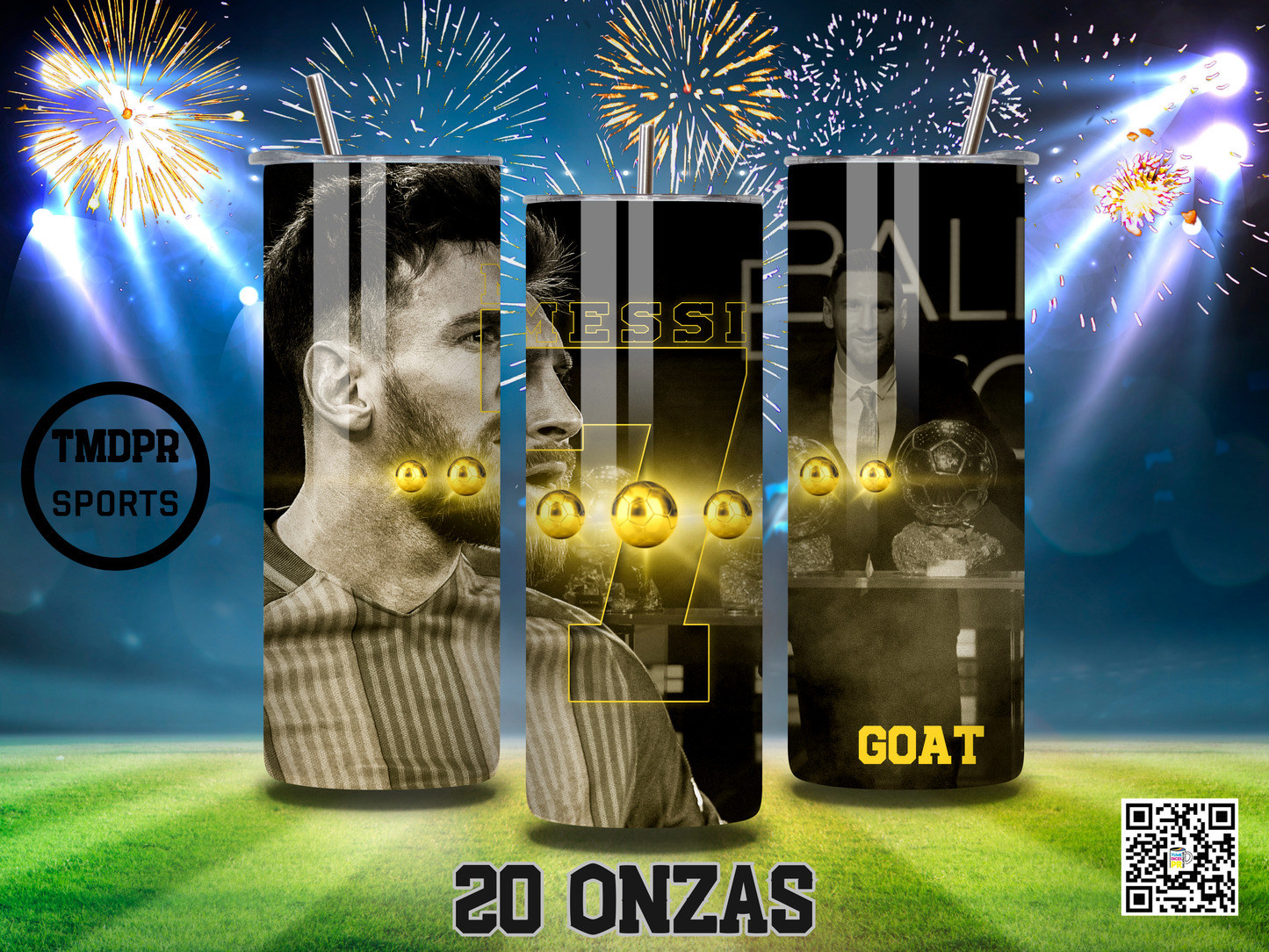 MESSI Skinny Tumbler