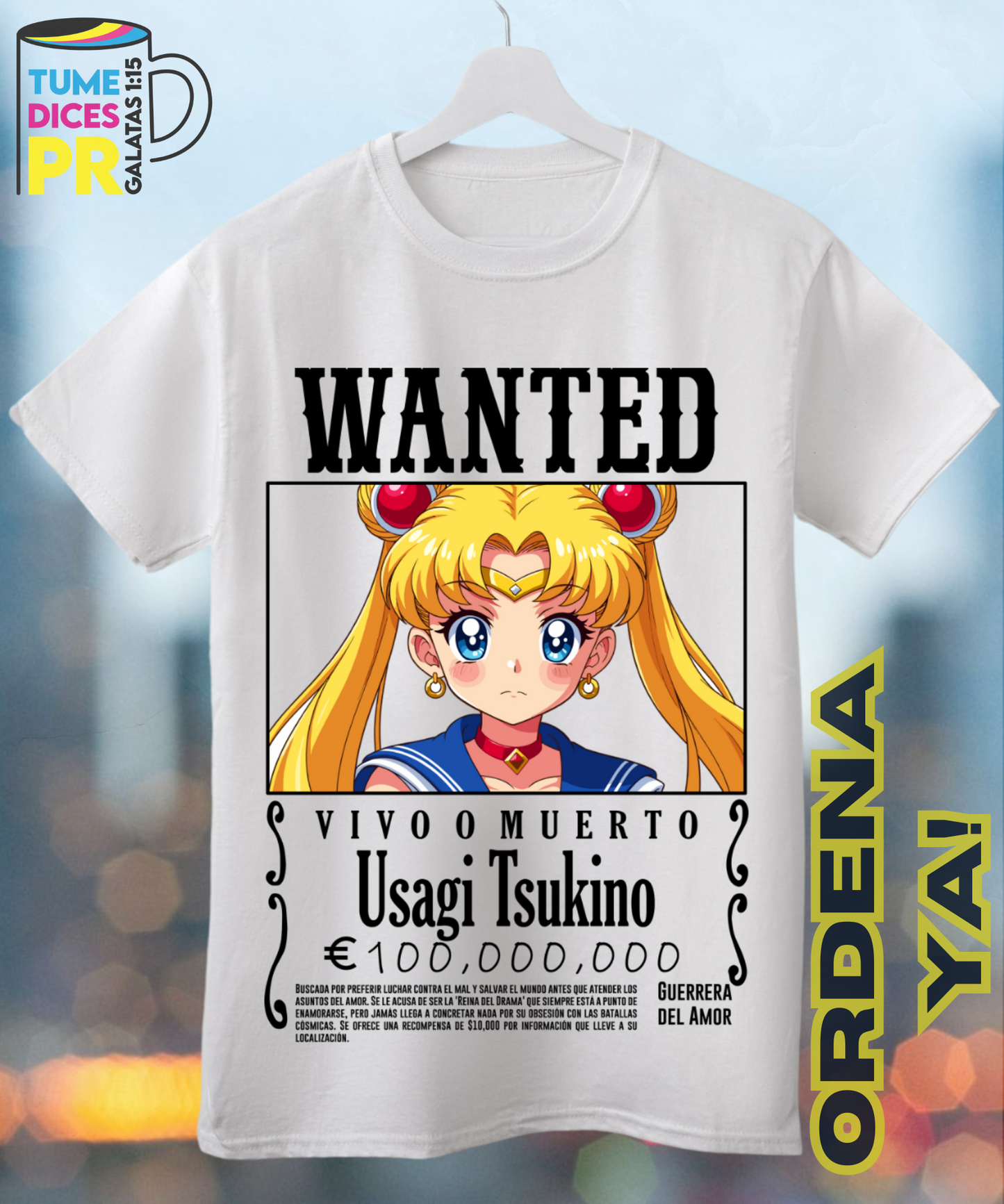 Camiseta WANTED ANIME