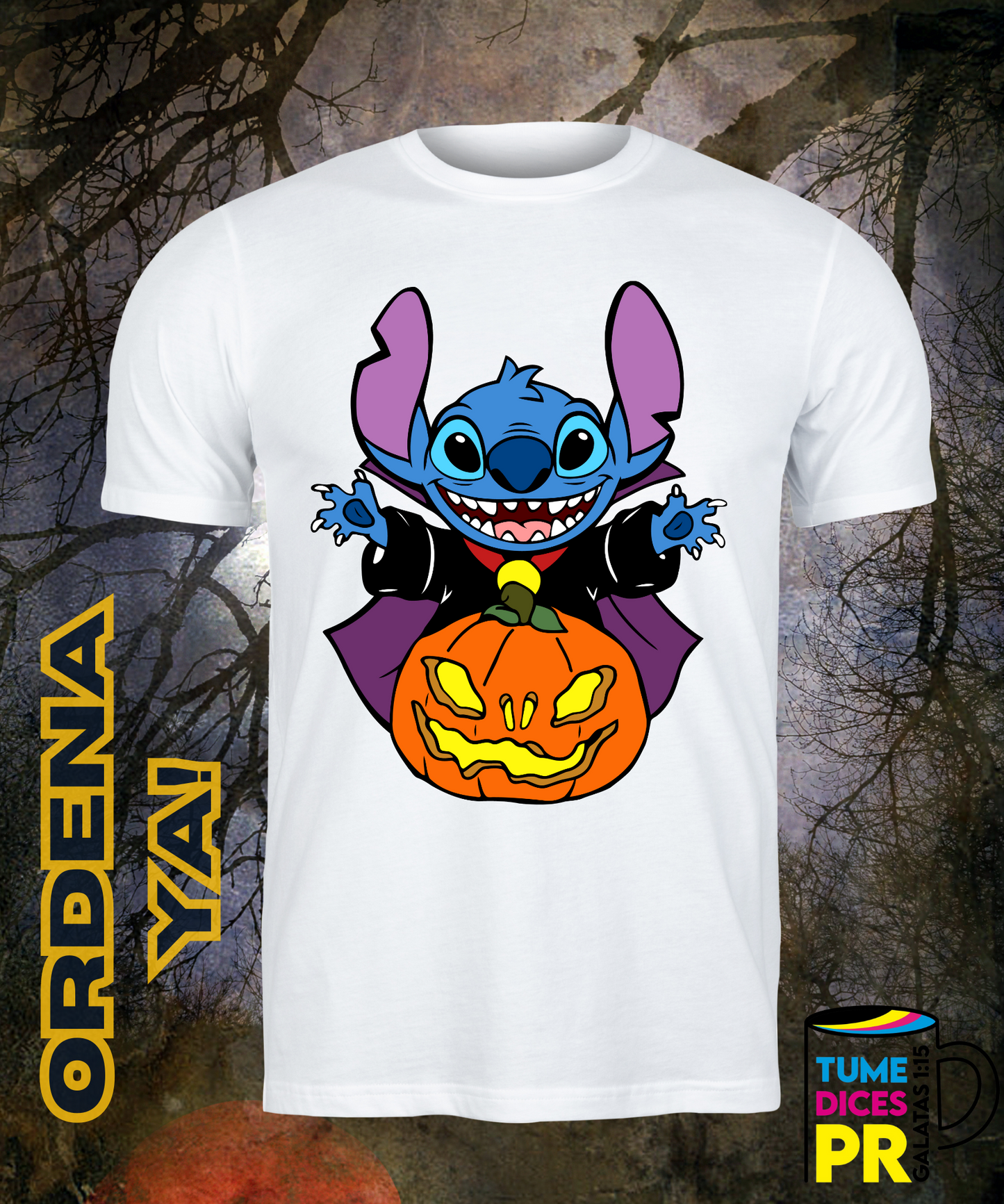 Camiseta Halloween STITCH