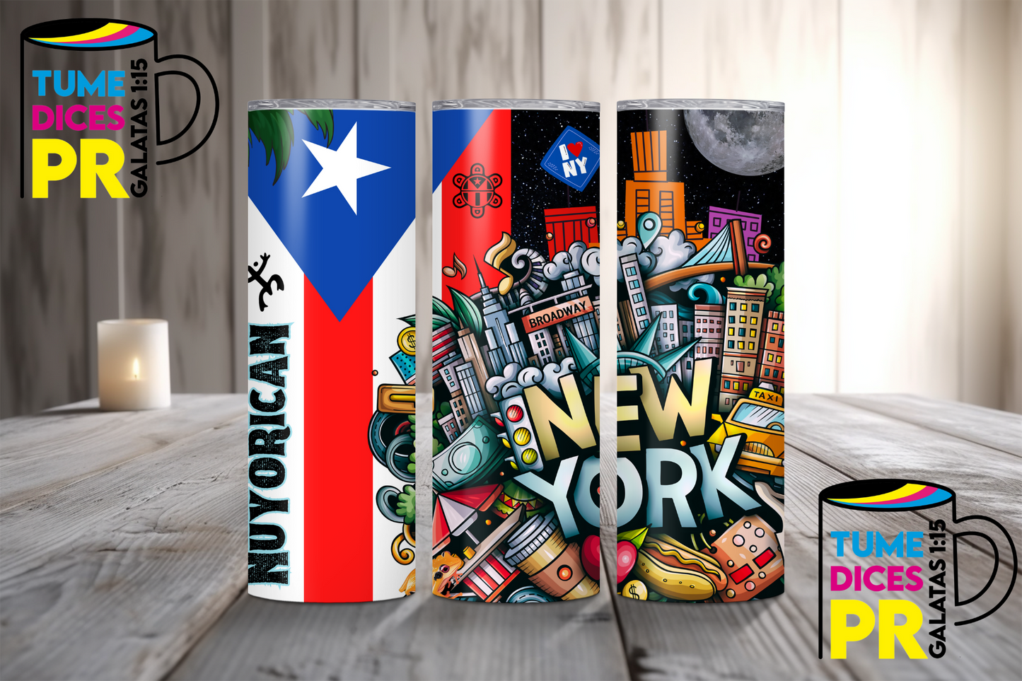 PUERTO RICO 3 Skinny Tumbler