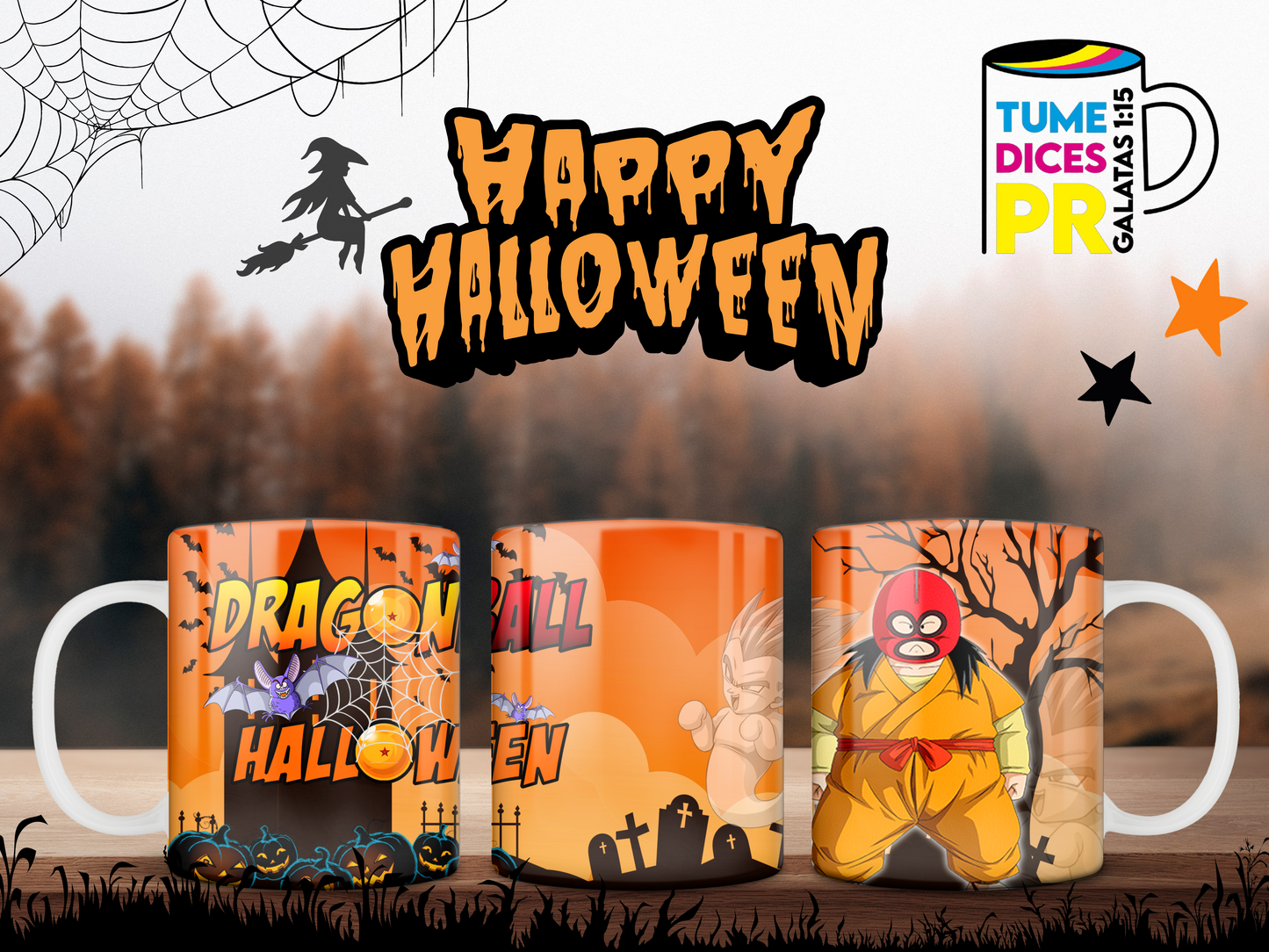 Taza Halloween Dragonball