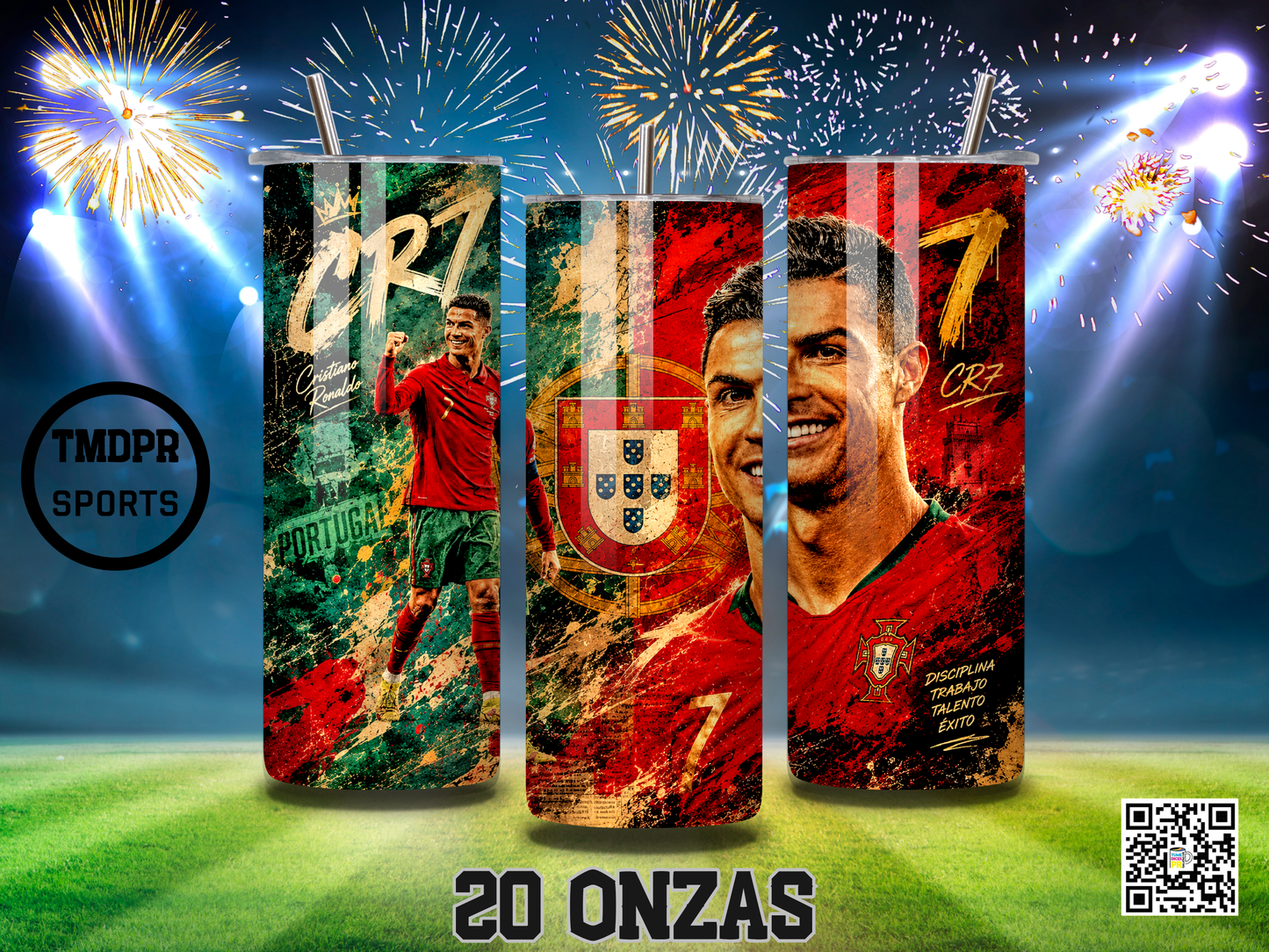 CRISTIANO RONALDO Skinny Tumblers