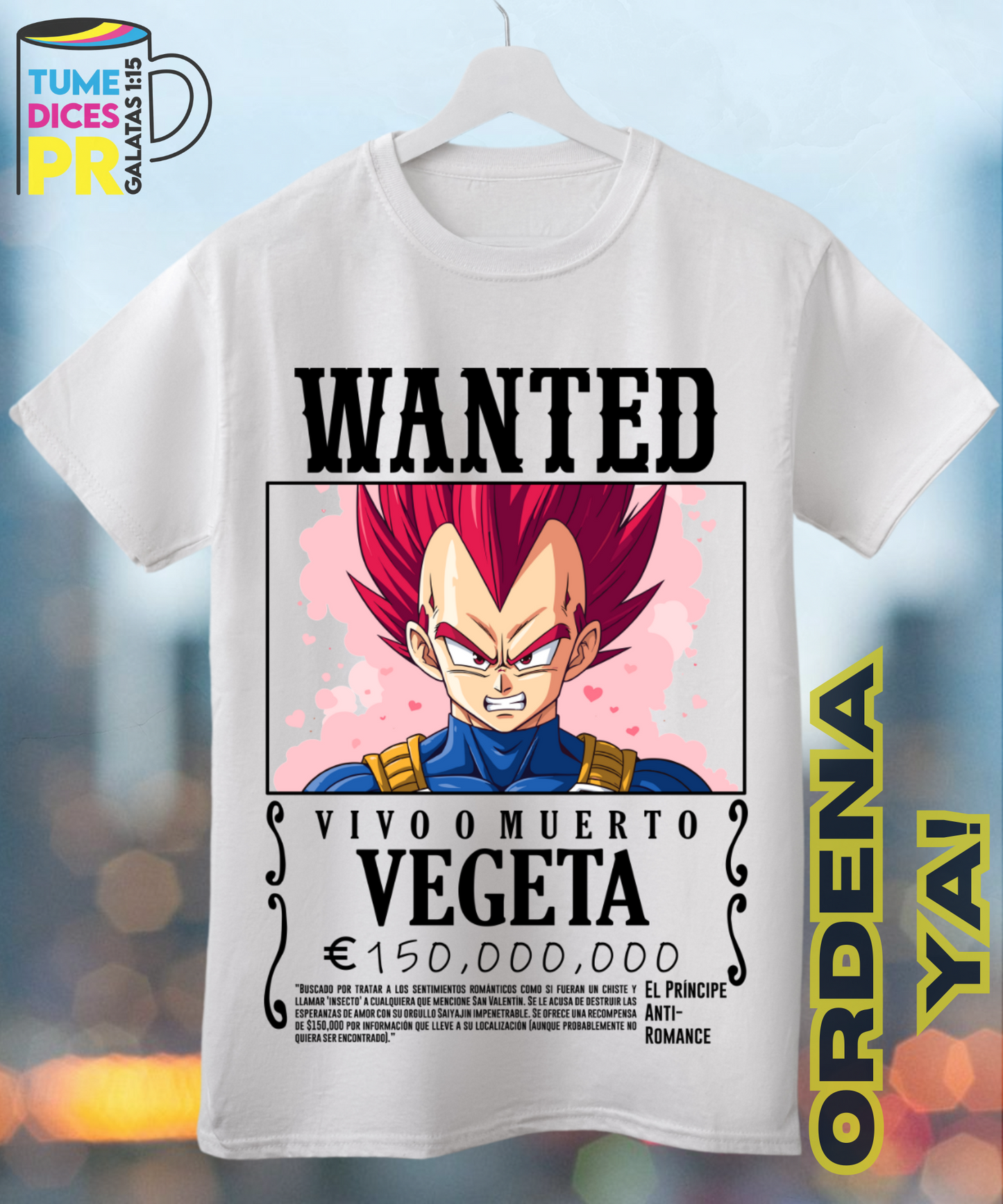Camiseta WANTED ANIME