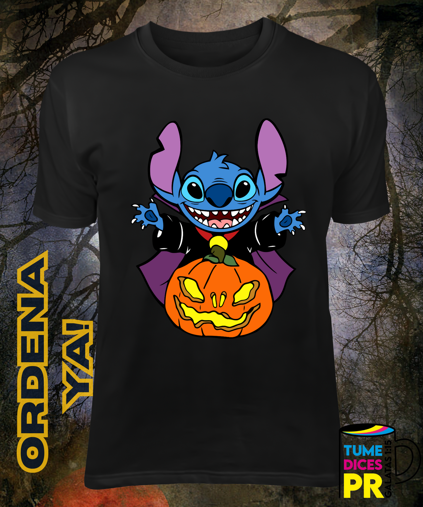 Camiseta Halloween STITCH