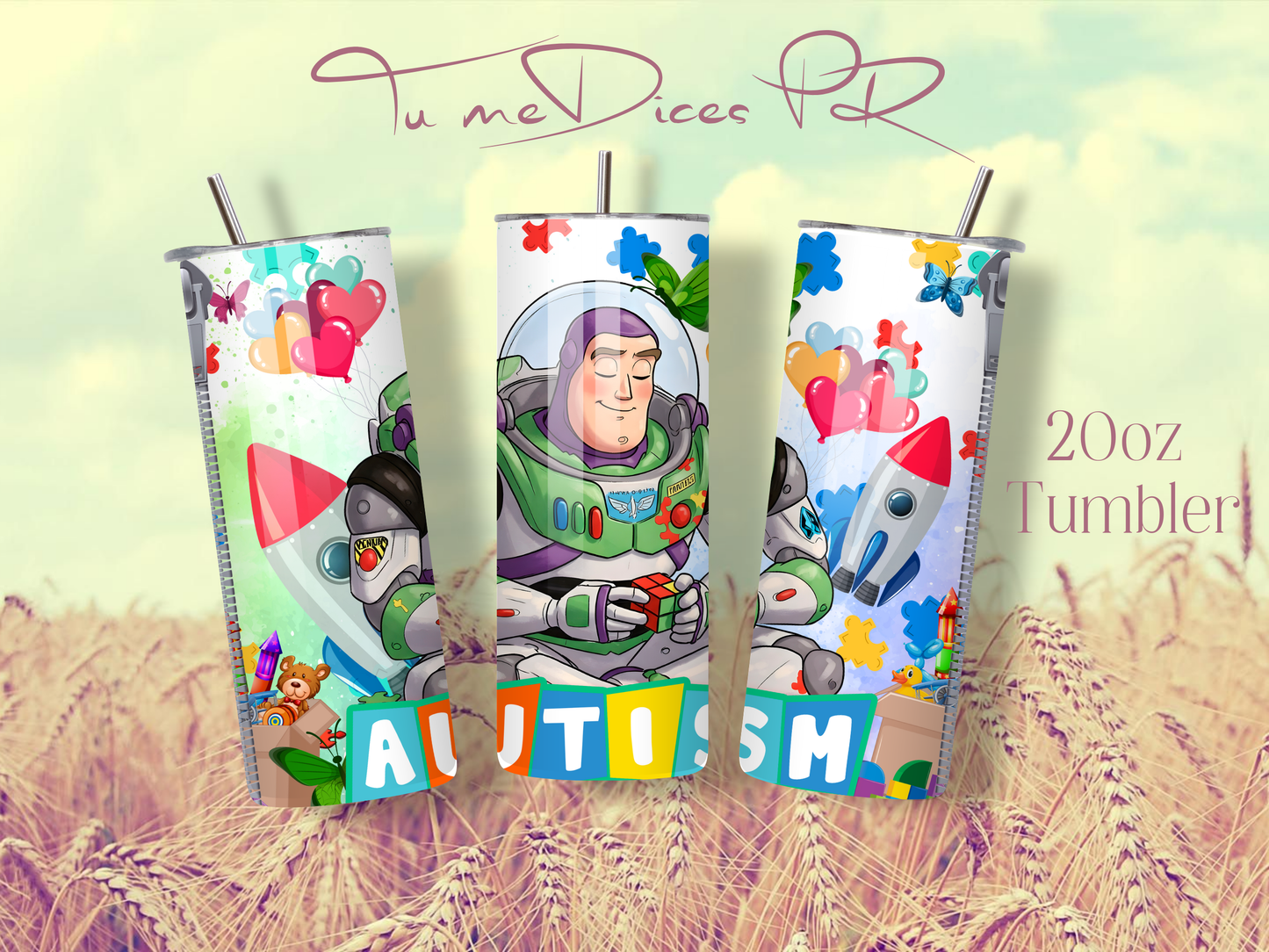 AUTISMO Skinny Tumbler