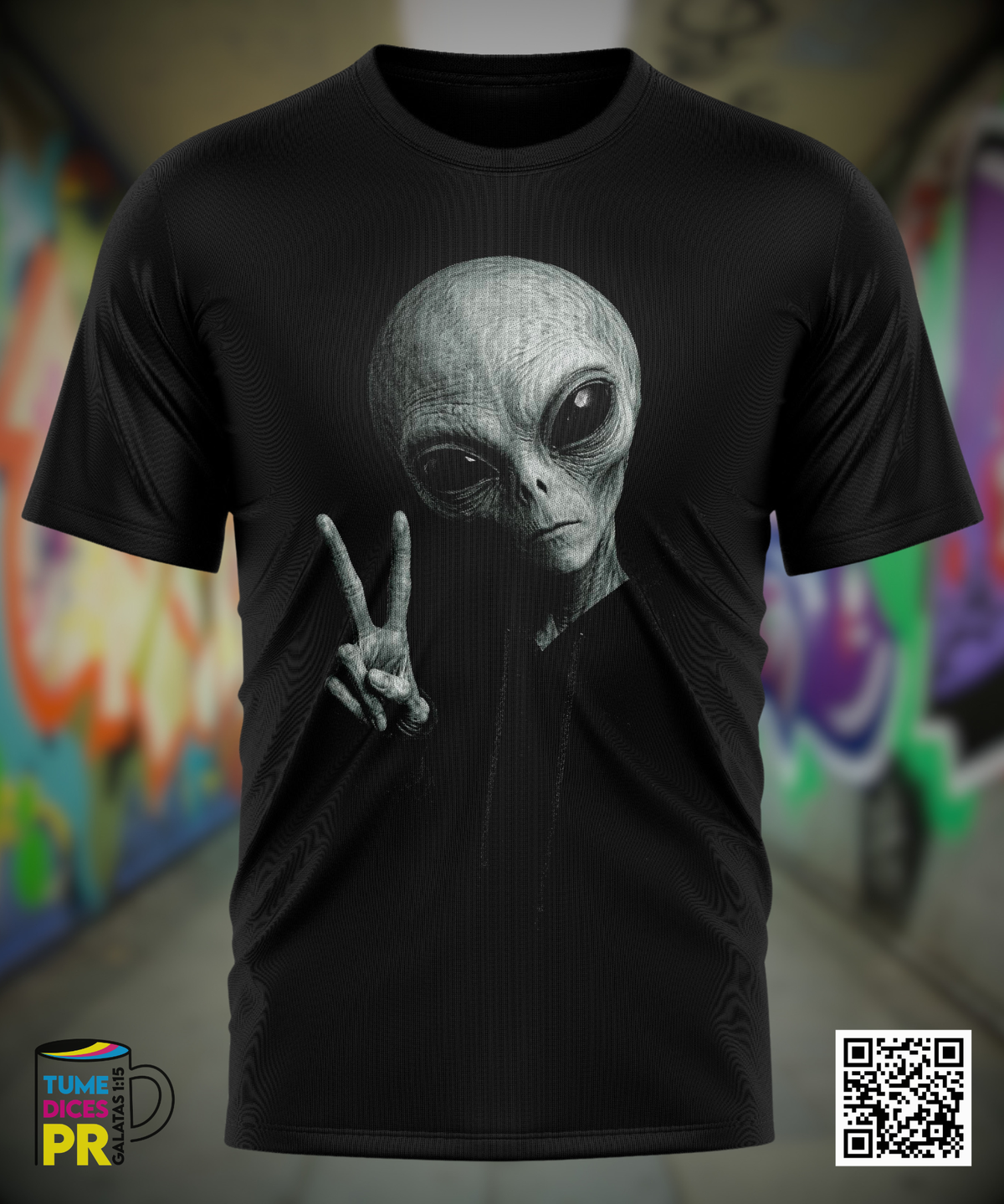 Camiseta ALIEN | Algodón y poliéster | Tallas S–XL