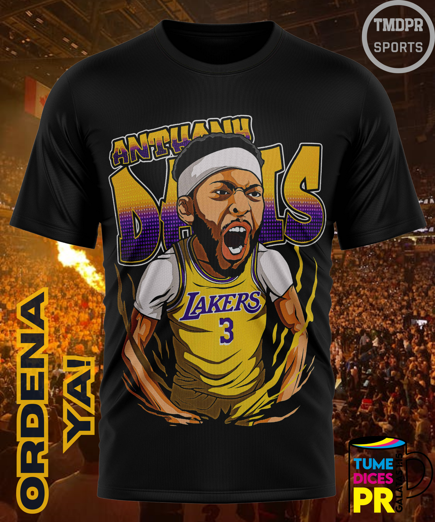 Camiseta semitono NBA LAKERS